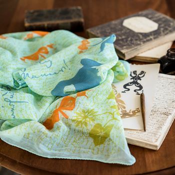 scarf: butterfly  - mint